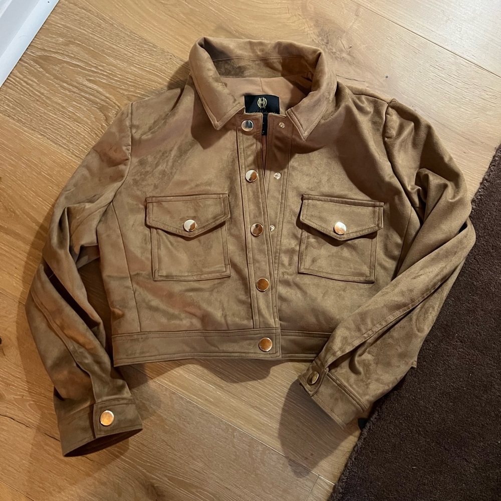 House of Harlow Faux Suede Jacket